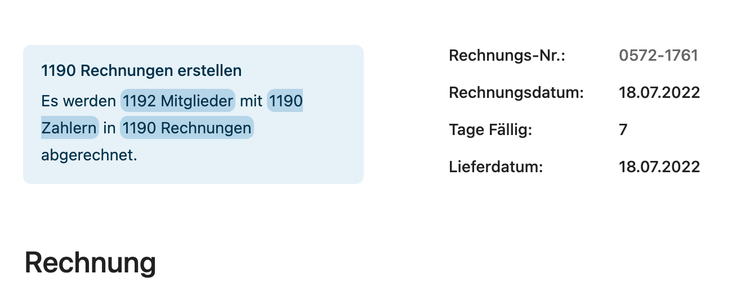 Massenrechnungen